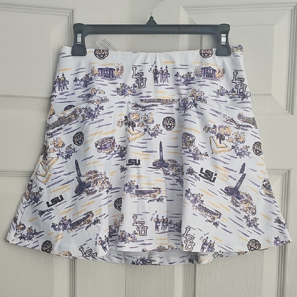 NWT The Molly Skort skirt tennis or pickleball - LSU Toile. CONT S - Picture 2 of 13